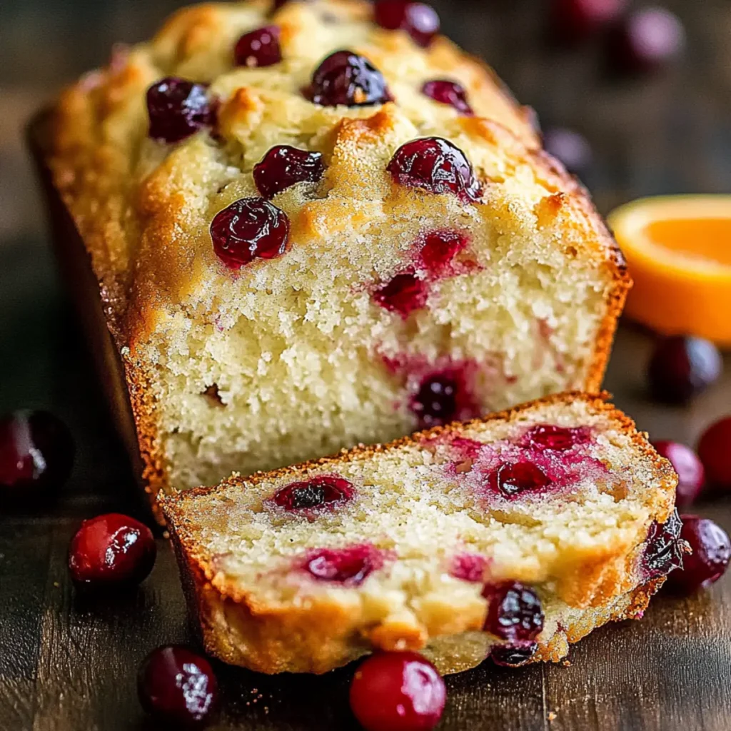 Cranberry Bread with Orange Glaze