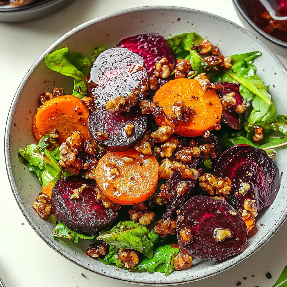 Balsamic Roasted Beet and Carrot Salad