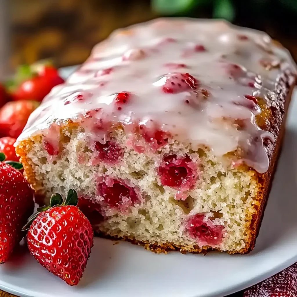 Delicious Strawberry Bread with Sweet Glaze Recipe to Try Today