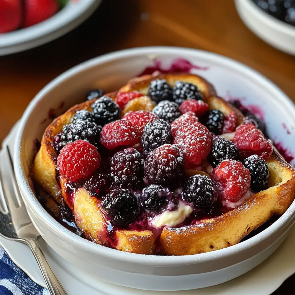 Triple Berry French Toast Casserole