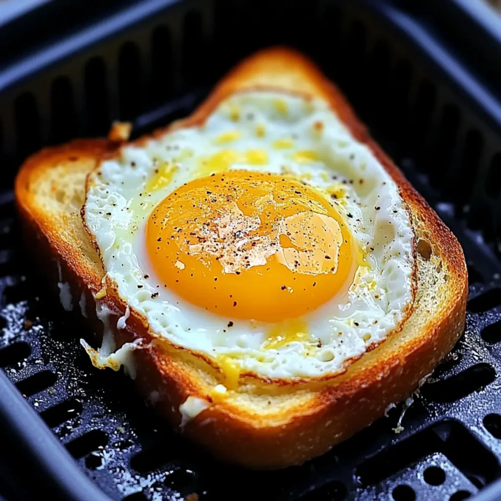 Air Fryer Egg and Cheese Toast