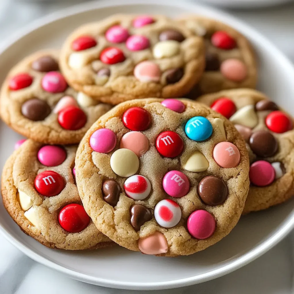 Valentine M&M Cookies