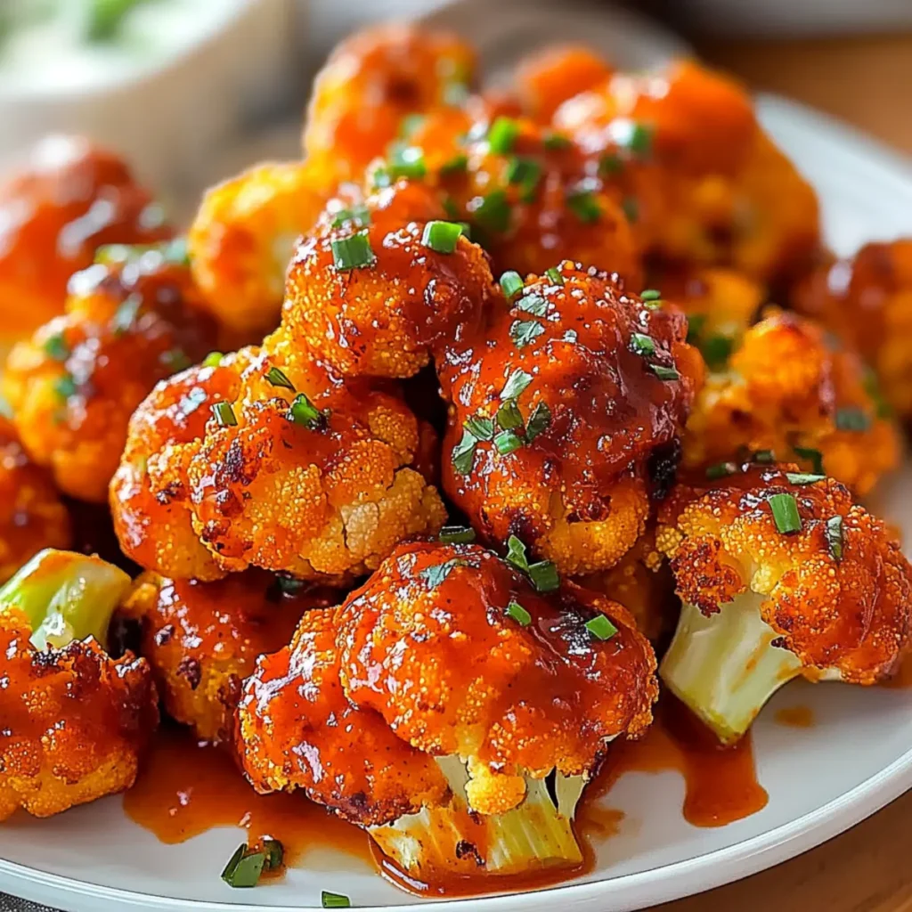 Buffalo Cauliflower Super Bowl Party Wings