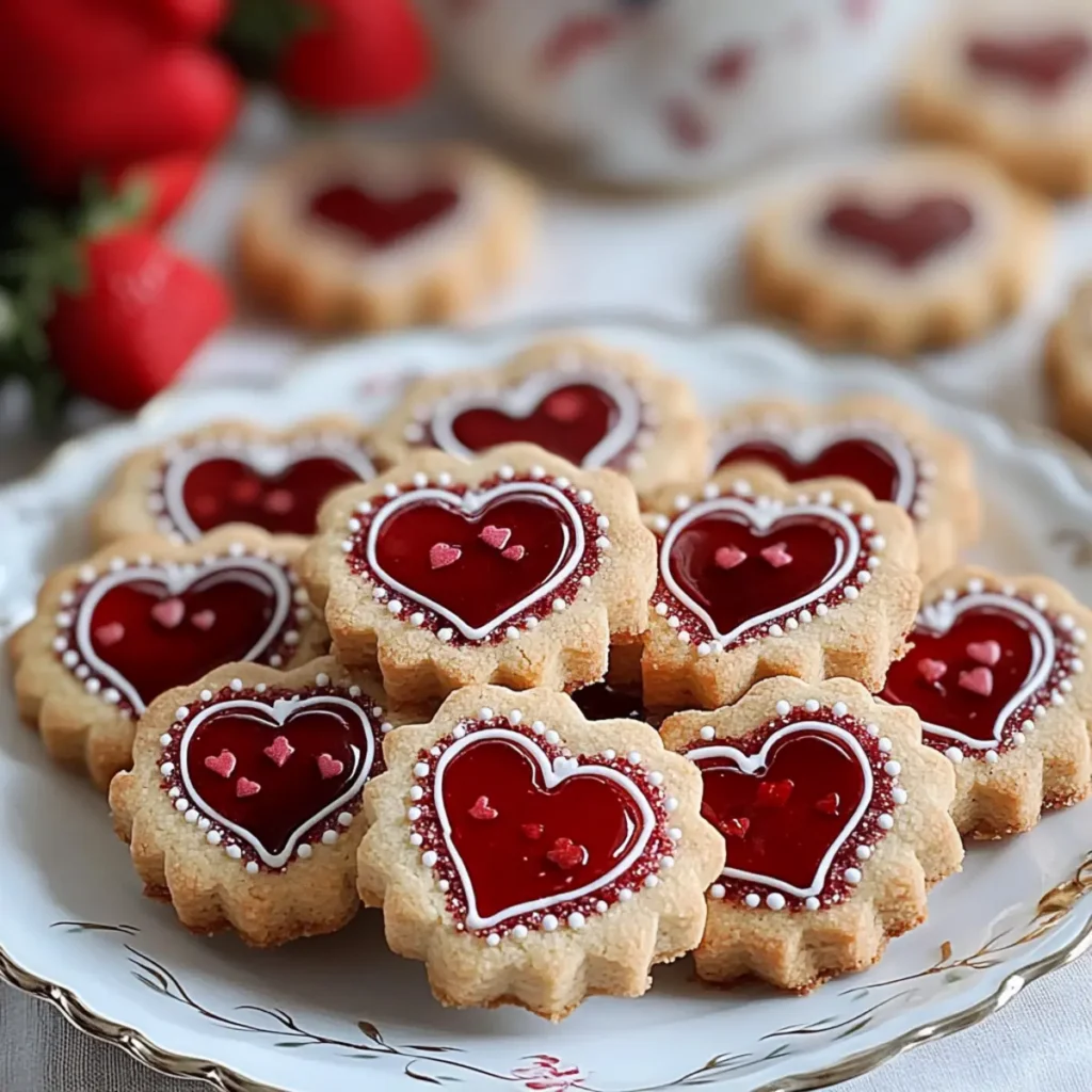 Valentine Linzer Cookies