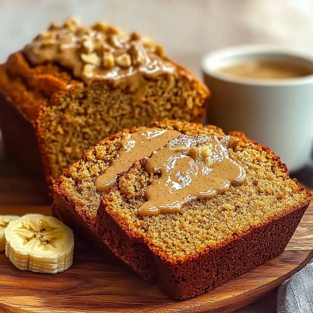 Easy Peanut Butter Banana Bread