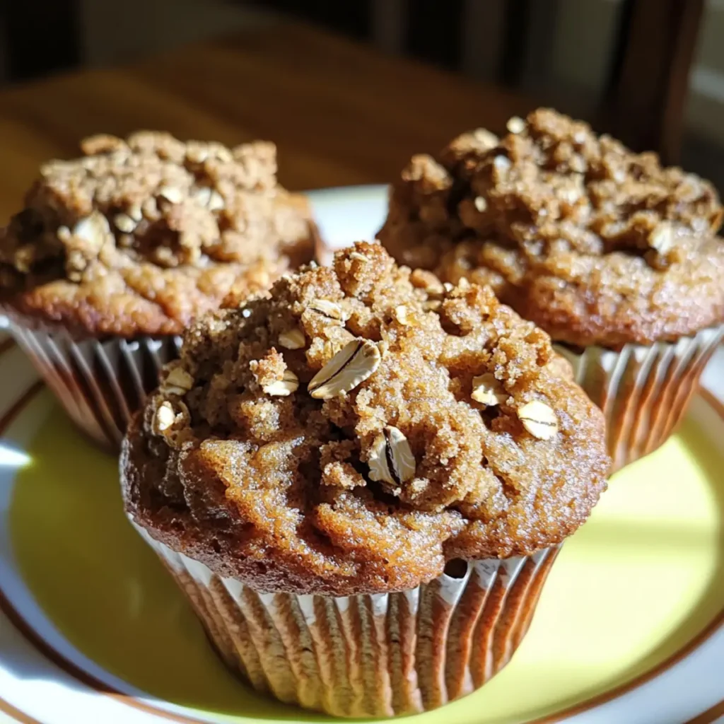 Chai Spice Oat Crumble Muffins
