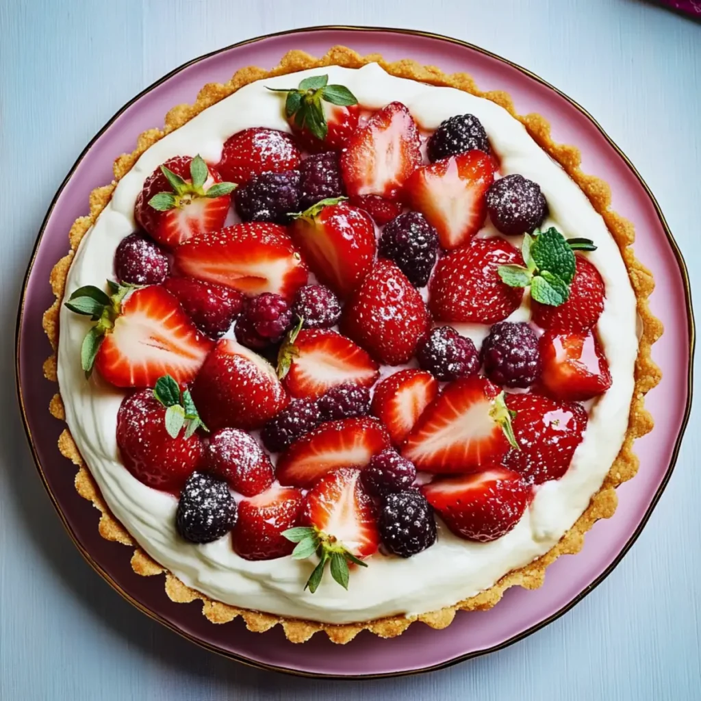 Decadent Strawberry Cream Cheese Tart for Your Valentine's Day Thali