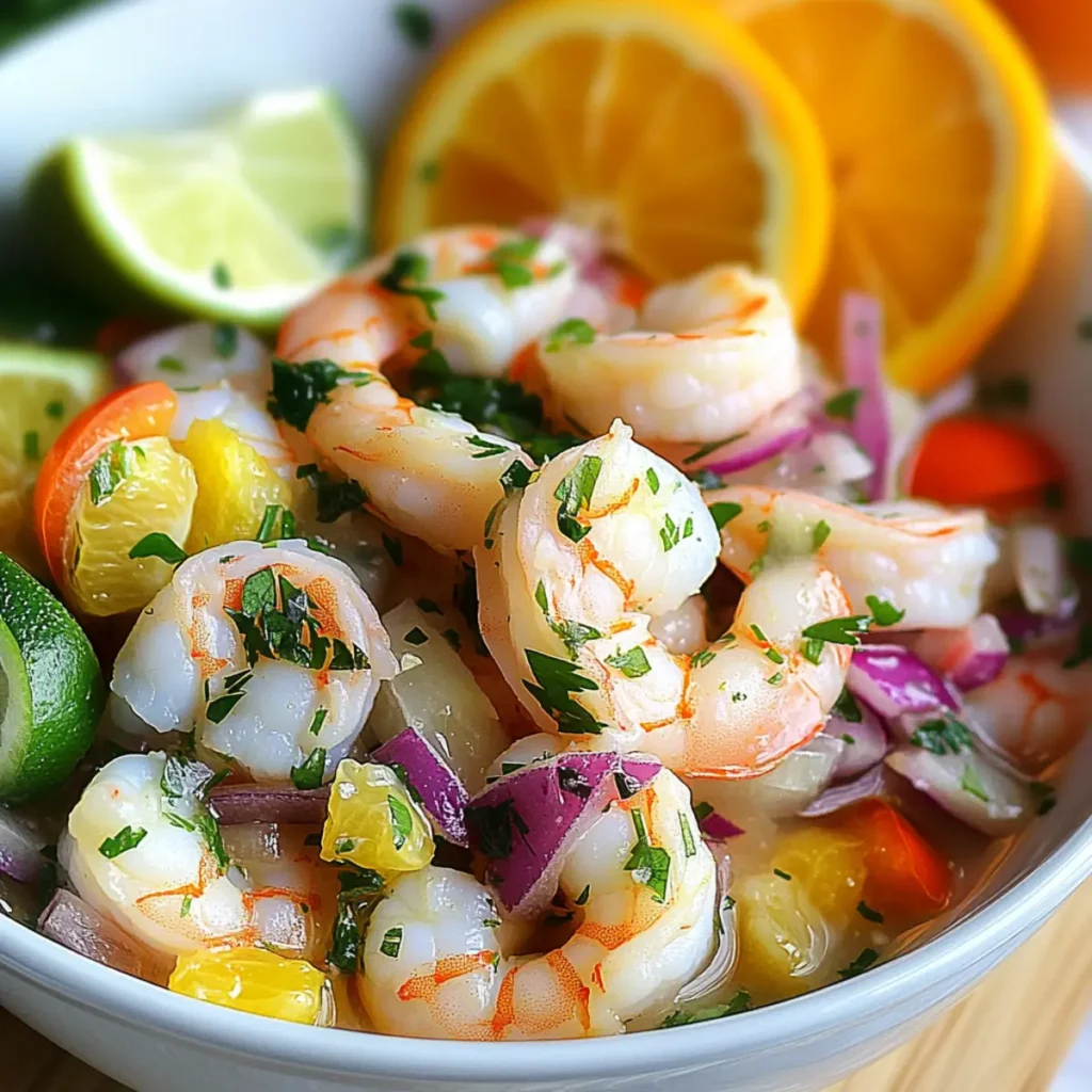 Shrimp Ceviche with Oranges