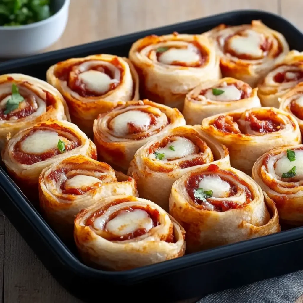 Delicious Tortilla Pizza Rolls