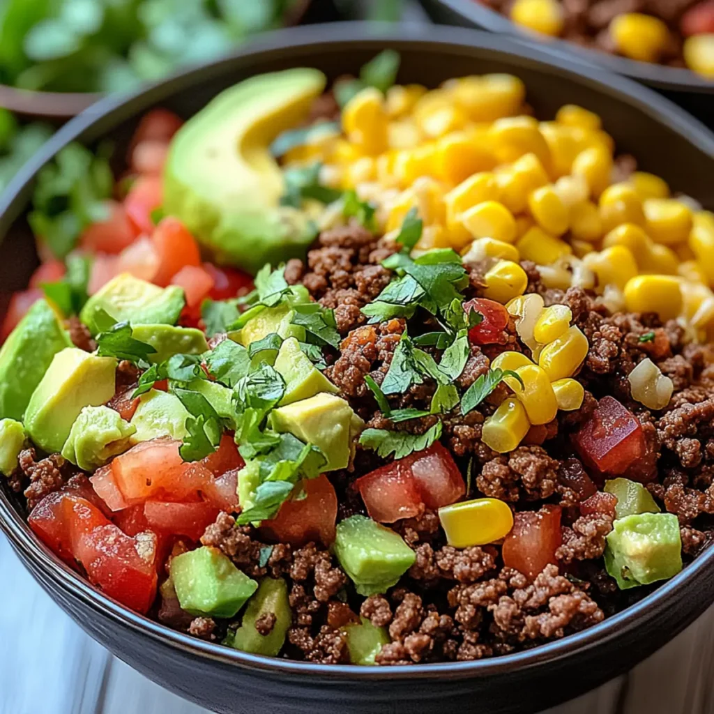 Walking Taco Ground Beef Bowls