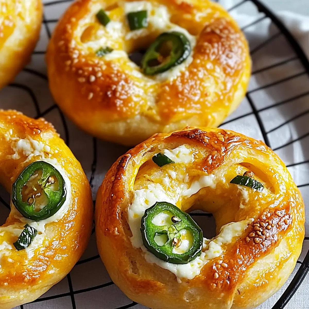 Delicious Jalapeño Mozzarella Bagels Ready in Under 2 Hours