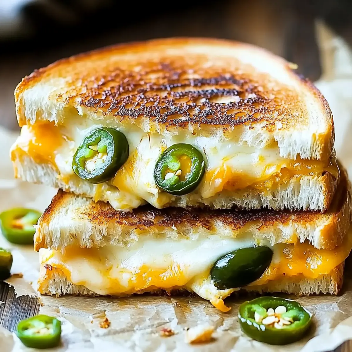 Delicious Roasted Jalapeno Popper Grilled Cheese Recipe