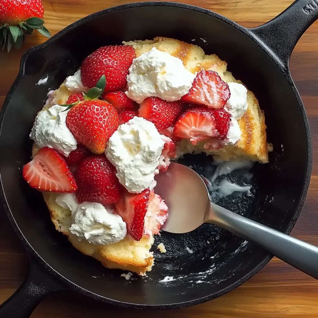 Skillet Strawberry Shortcake