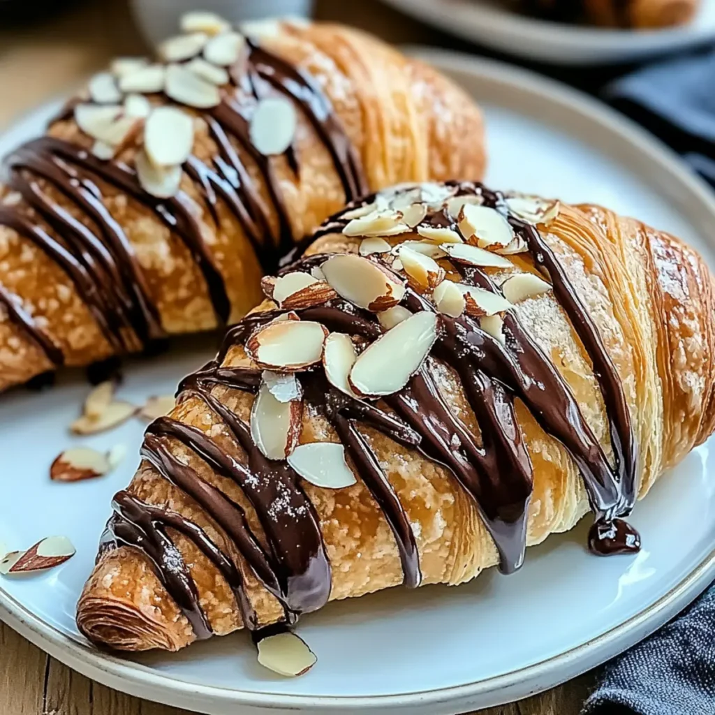 Chocolate Almond Croissants