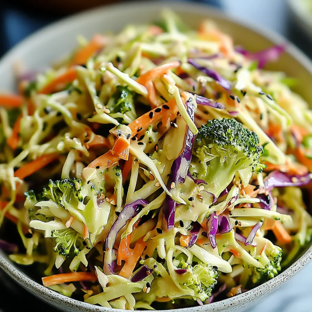 Broccoli Slaw with Maple Dressing