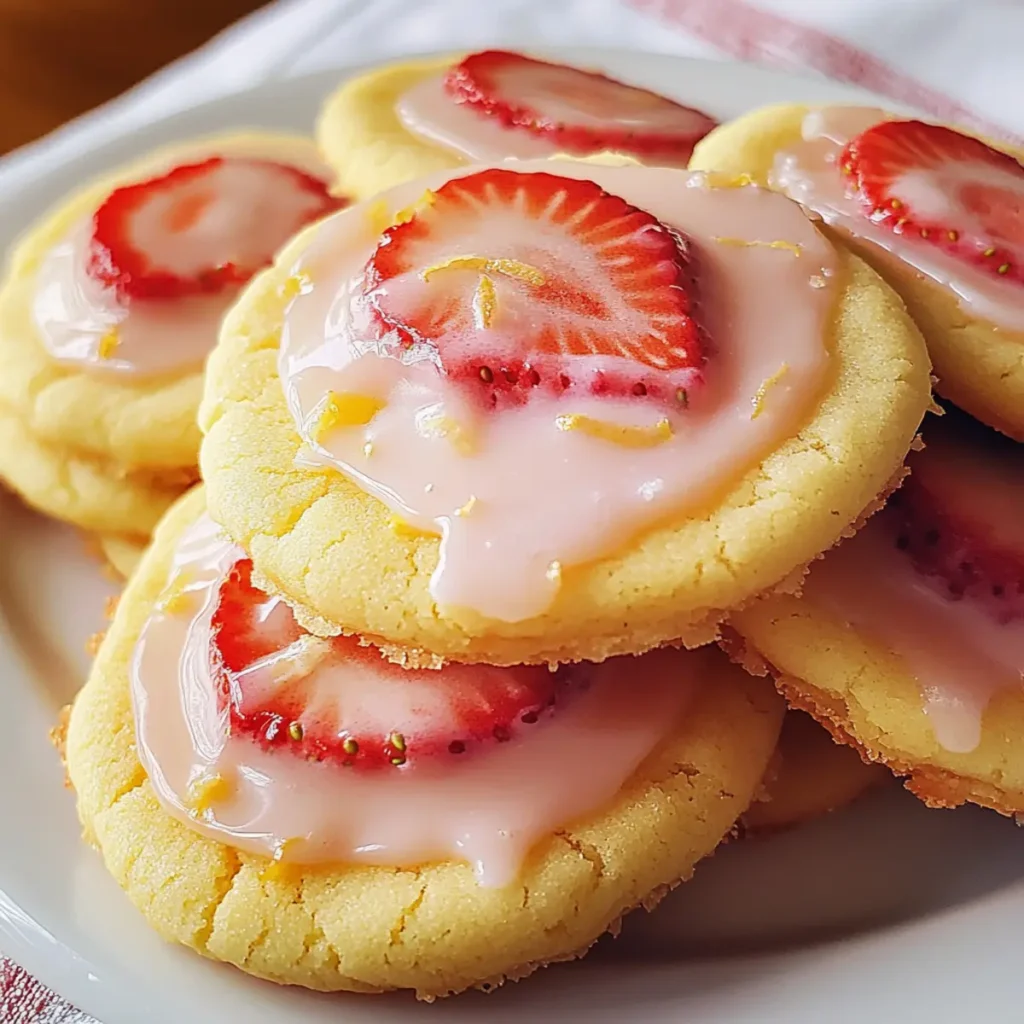 Strawberry Lemonade Sugar Cookies