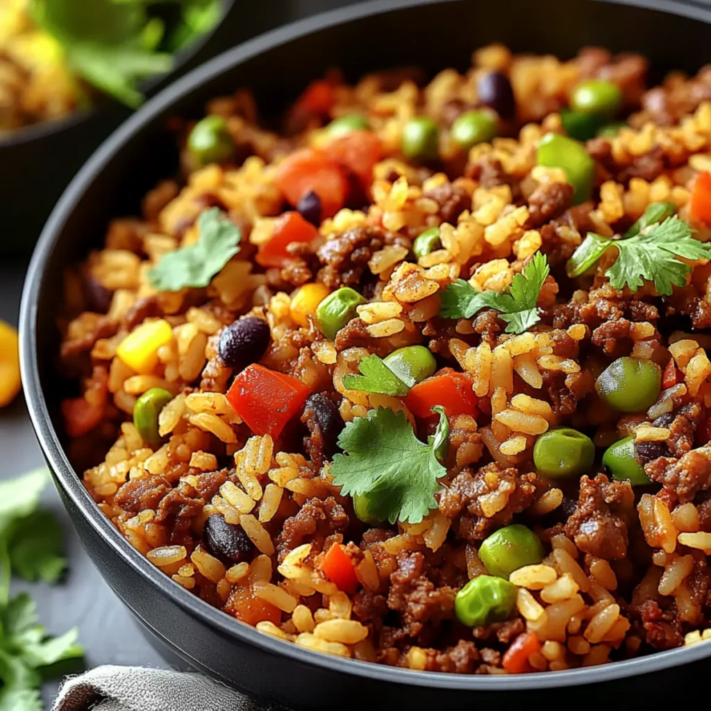 One-Pot Fiesta Rice & Beef
