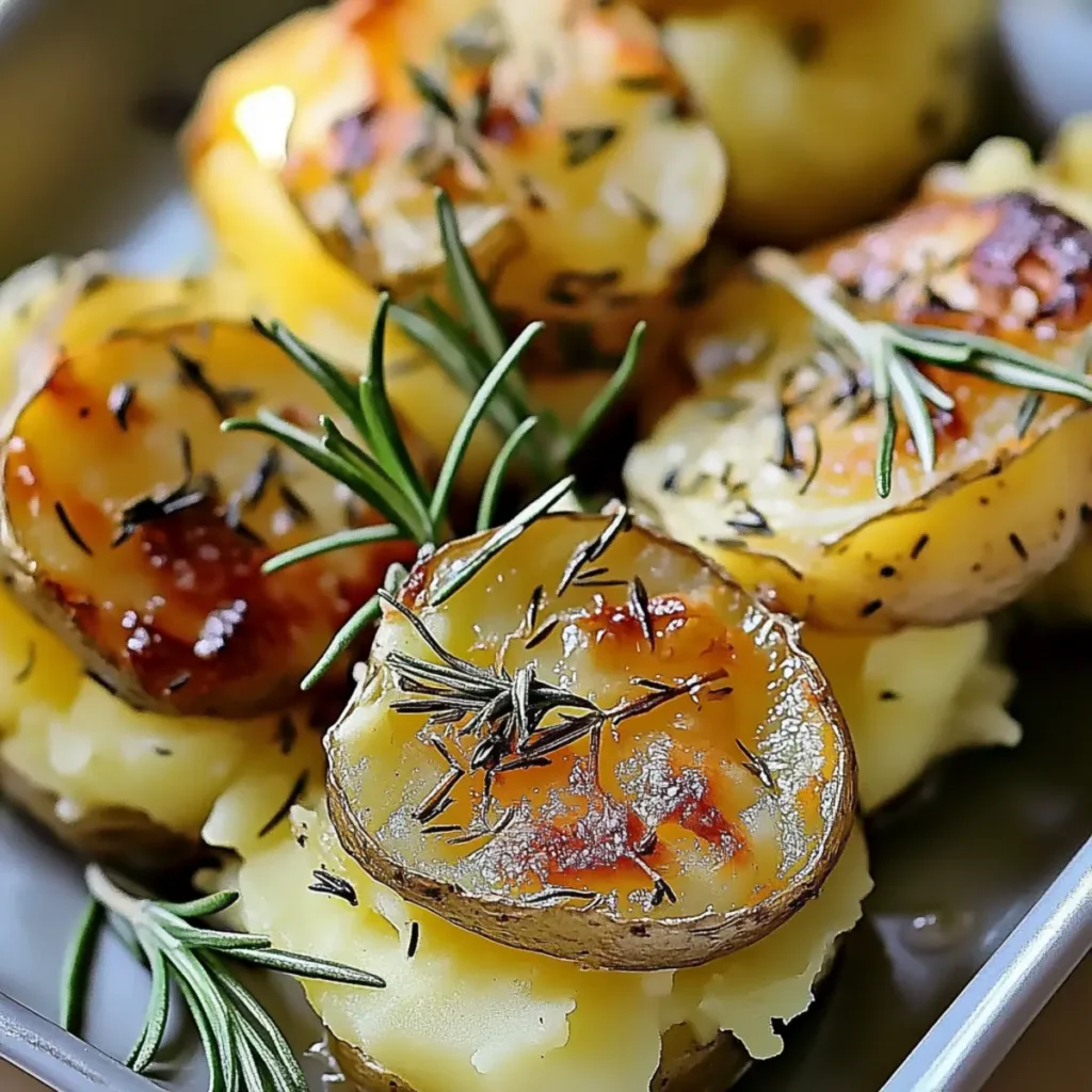 Rosemary & Thyme Smashed Potatoes