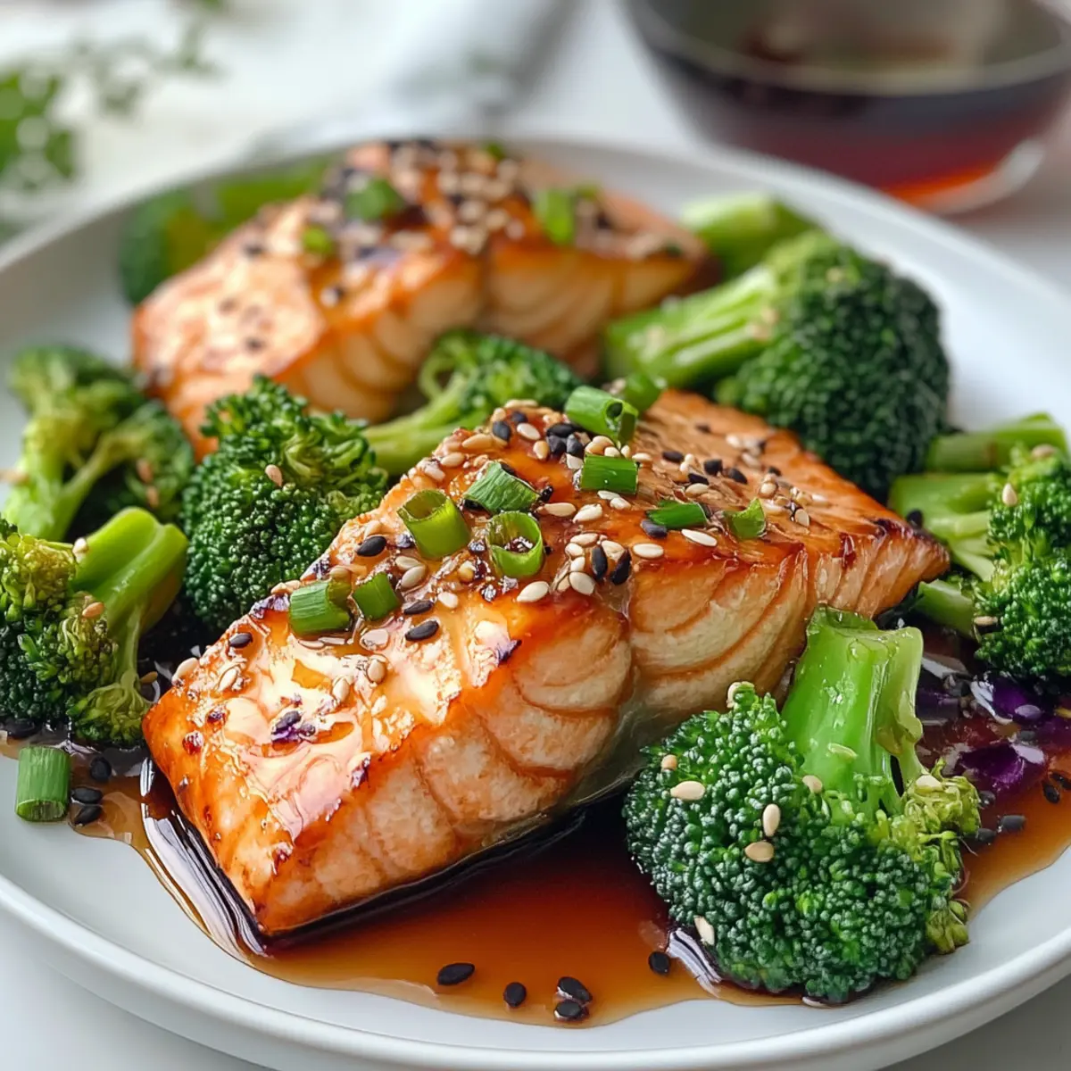 Sesame Salmon Purple Broccoli