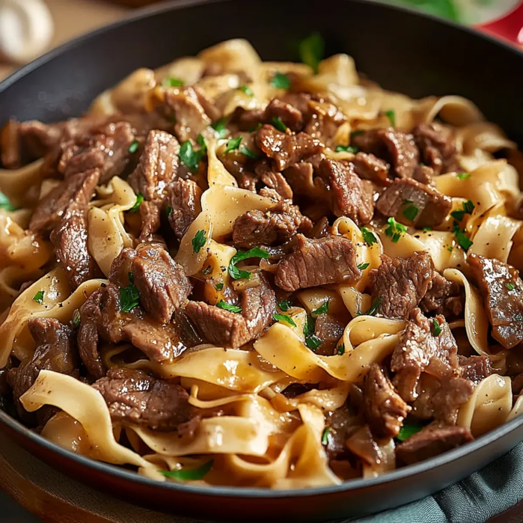 Retro Beef & Noodles Skillet
