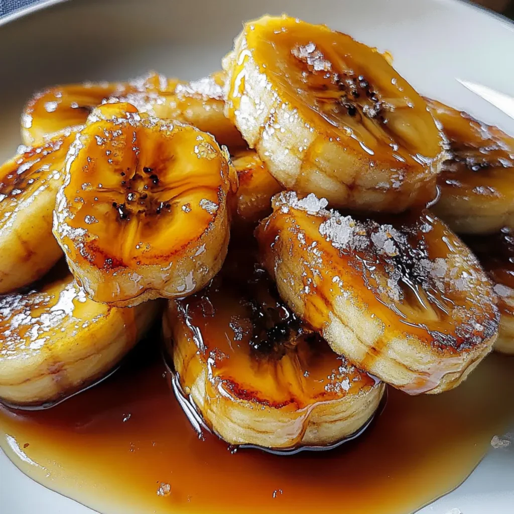 Pan-Fried Bananas with Salted Maple Caramel