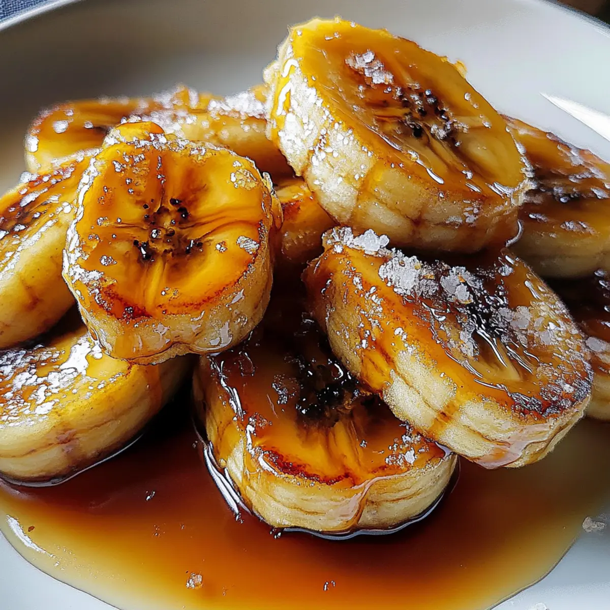 Pan-Fried Bananas with Salted Maple Caramel