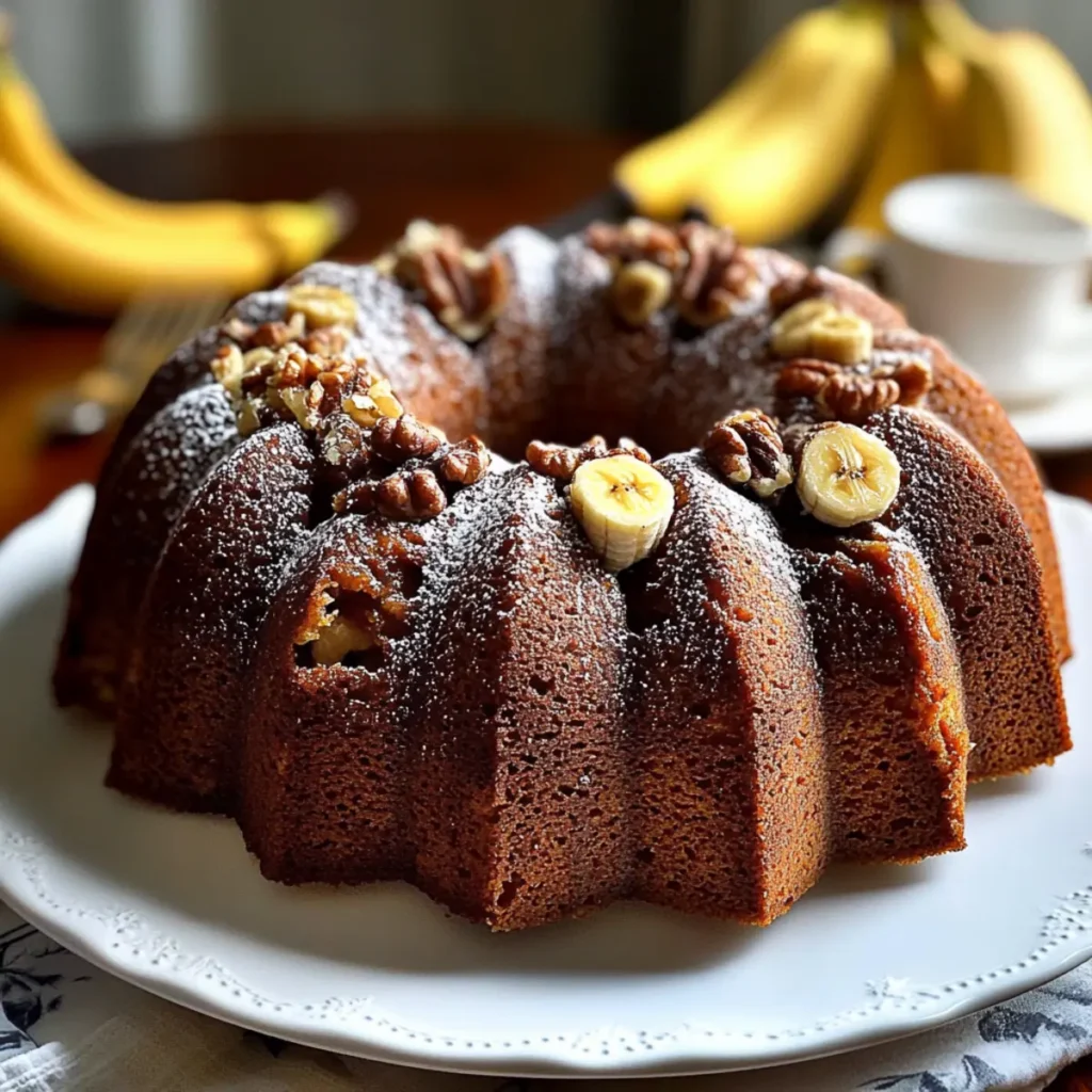 Banana-Nut Bundt Cake
