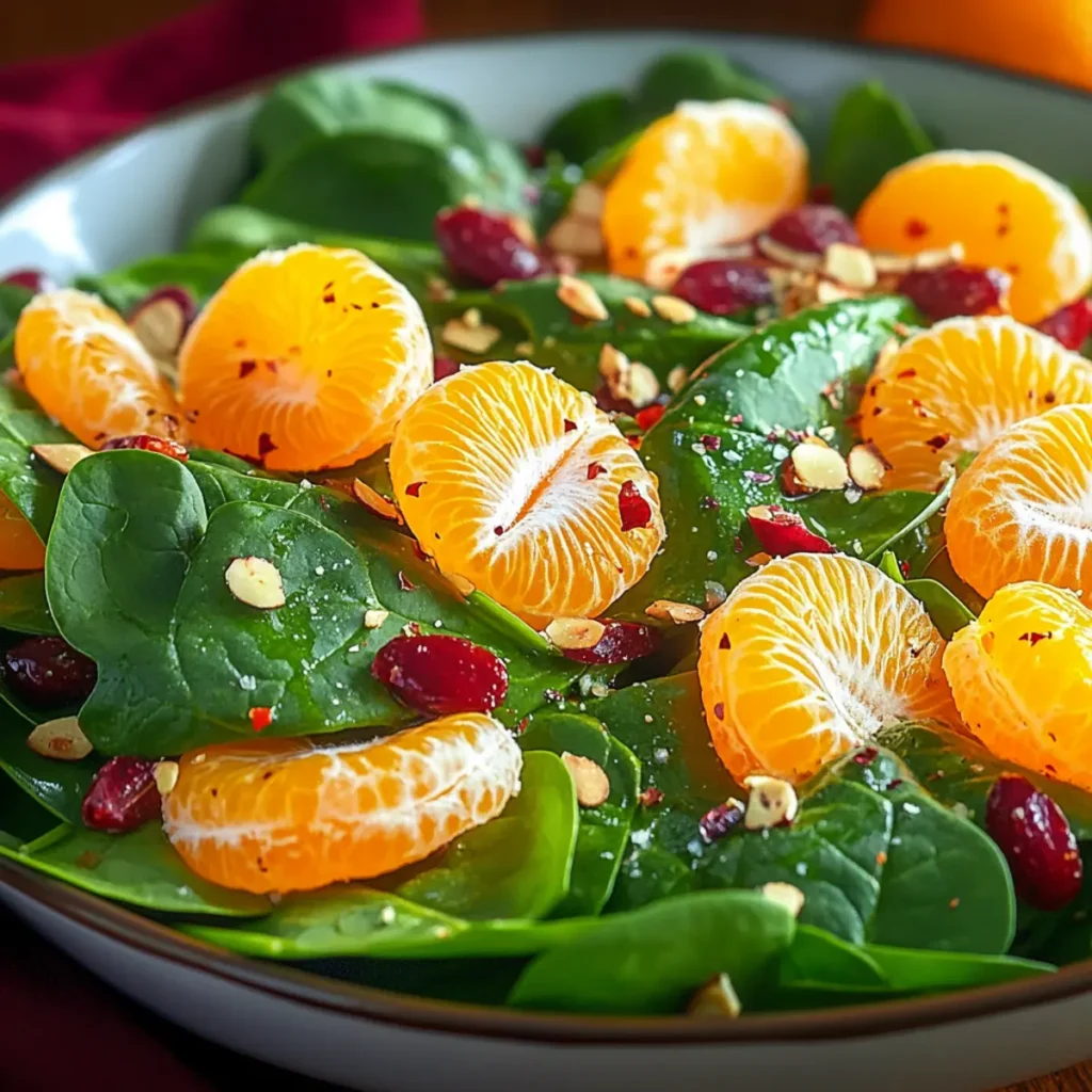 Mandarin Orange Spinach Salad