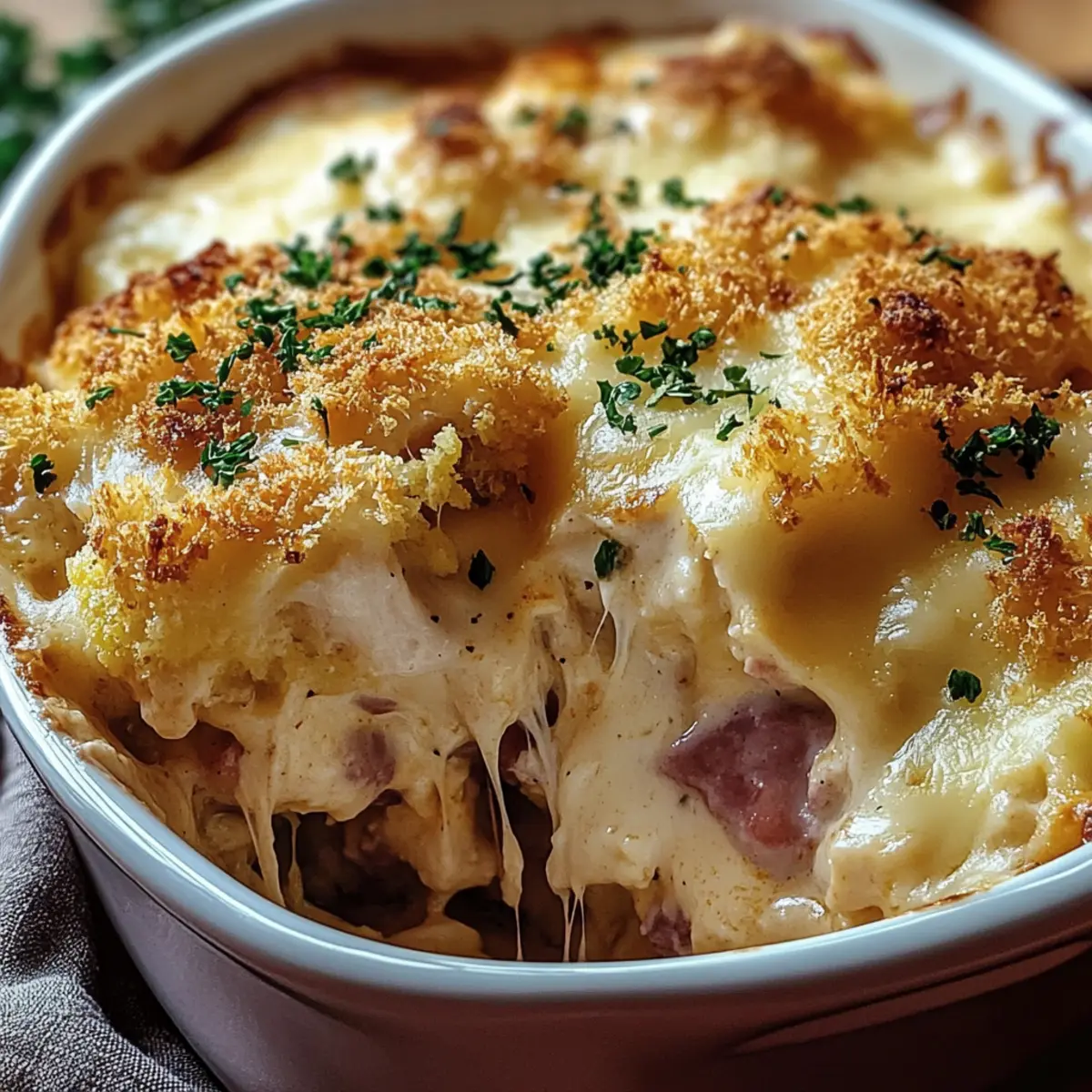 Chicken Cordon Bleu Casserole