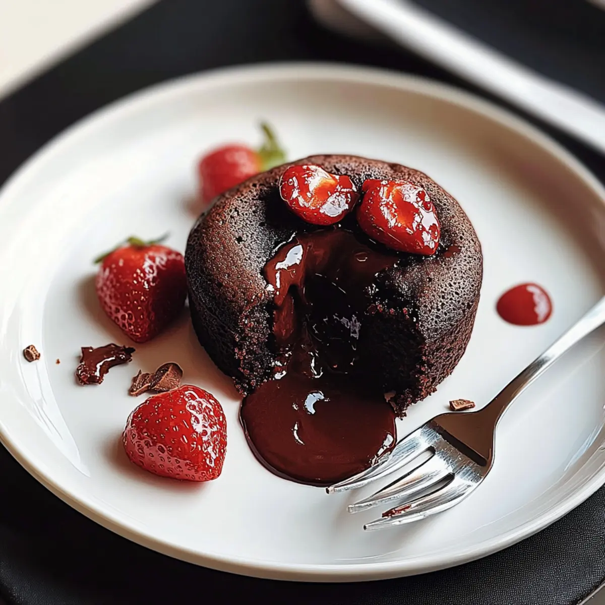 Valentine Chocolate Lava Cake