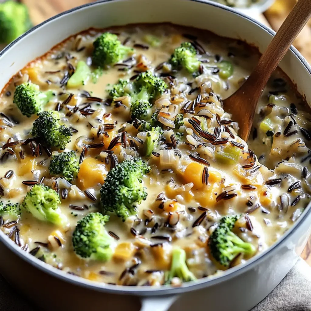 Broccoli Wild Rice Casserole Soup