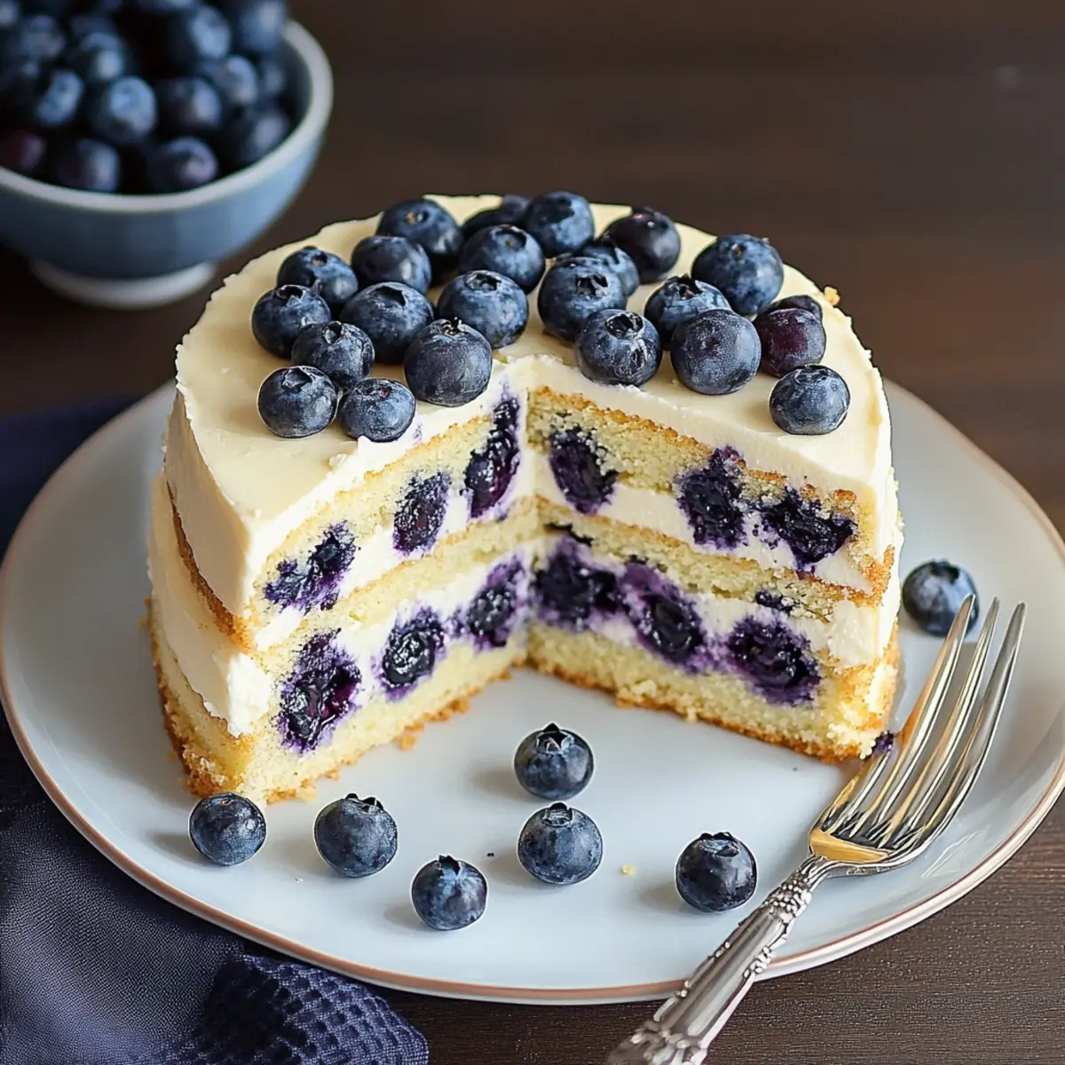 Blueberry Vanilla Cake